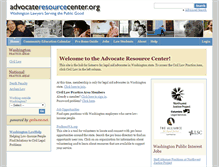 Tablet Screenshot of advocateresourcecenter.org